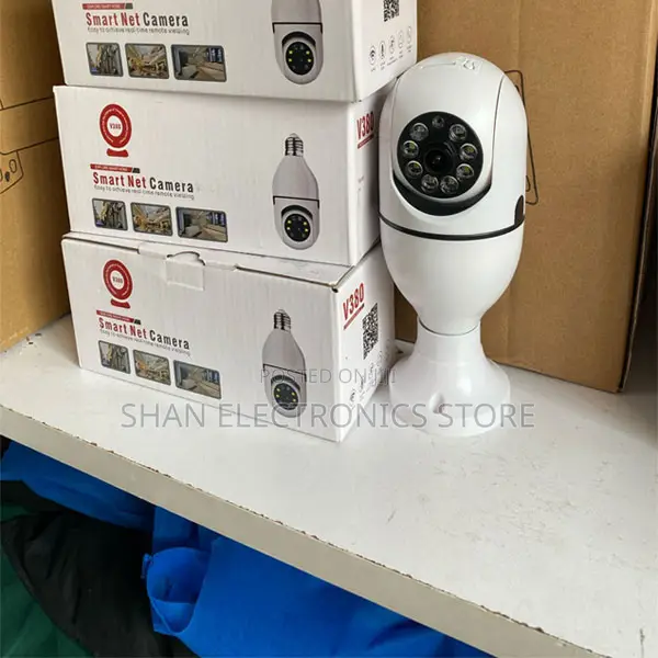 Bulb Surveillance Cam – 360° E27, Ir Night Vision V380 Pro