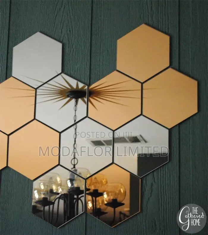 Hexagon Acrylic Mirrors – Geometric Glamour