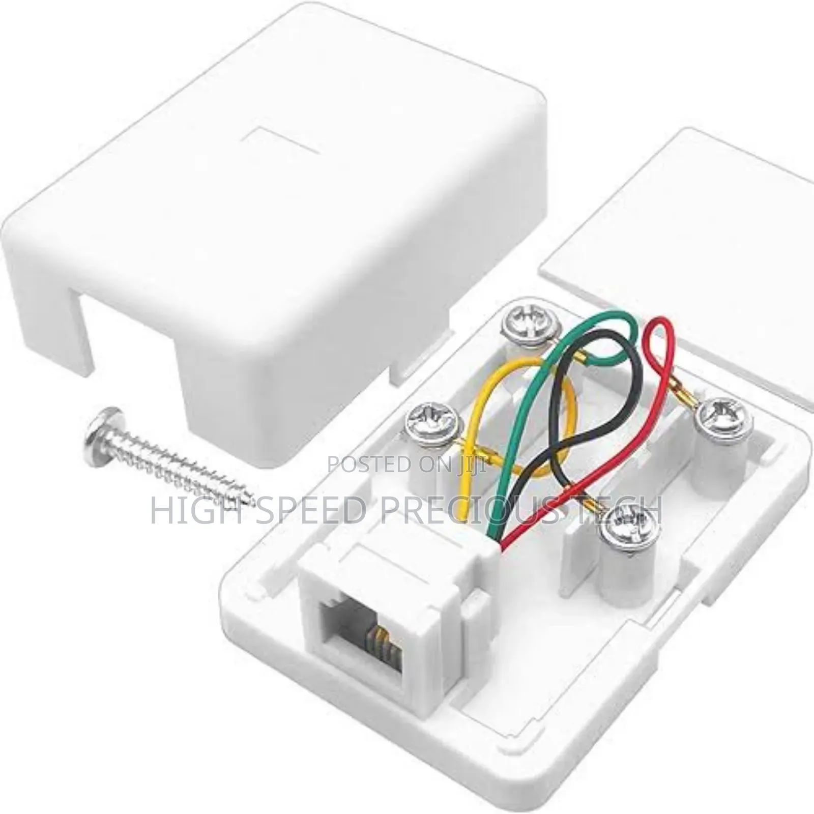 Surface Mount Telephone Line Jack Rj11