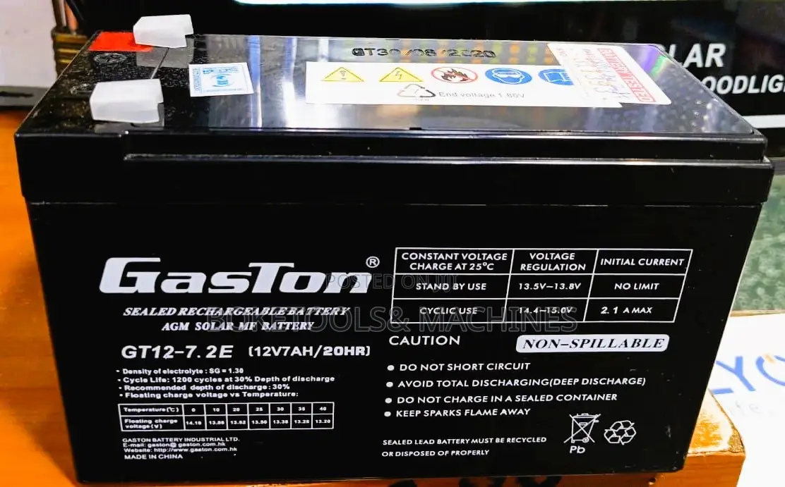 Gaston 12v7ah Durable Ups Battery
