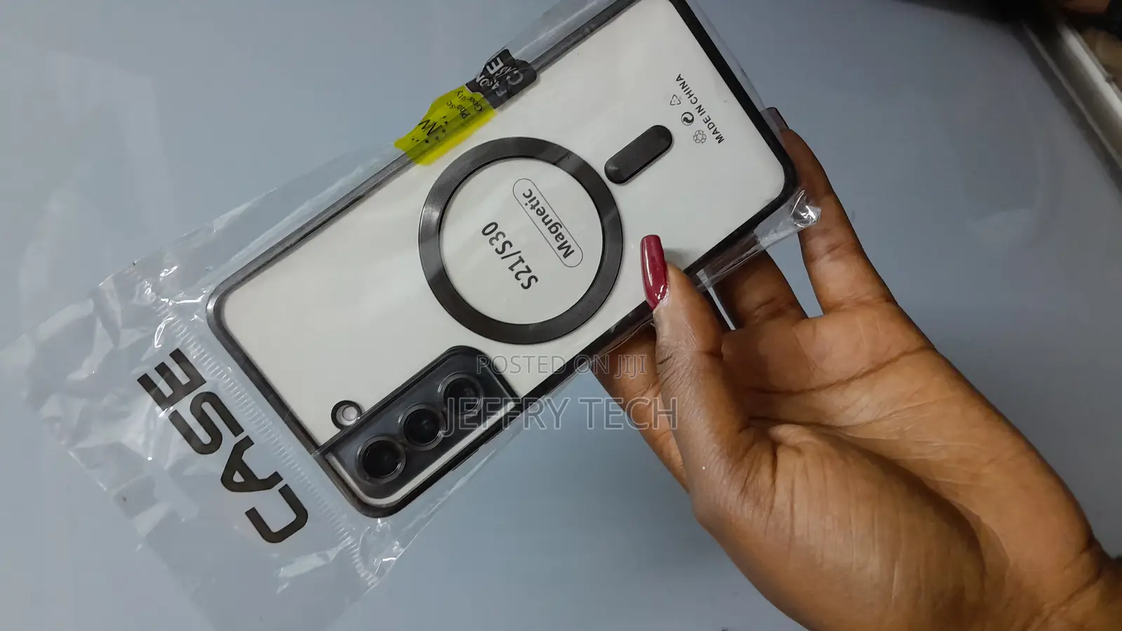 Raleavo Magnetic Case for Samsung Galaxy S21 Blac Plating.