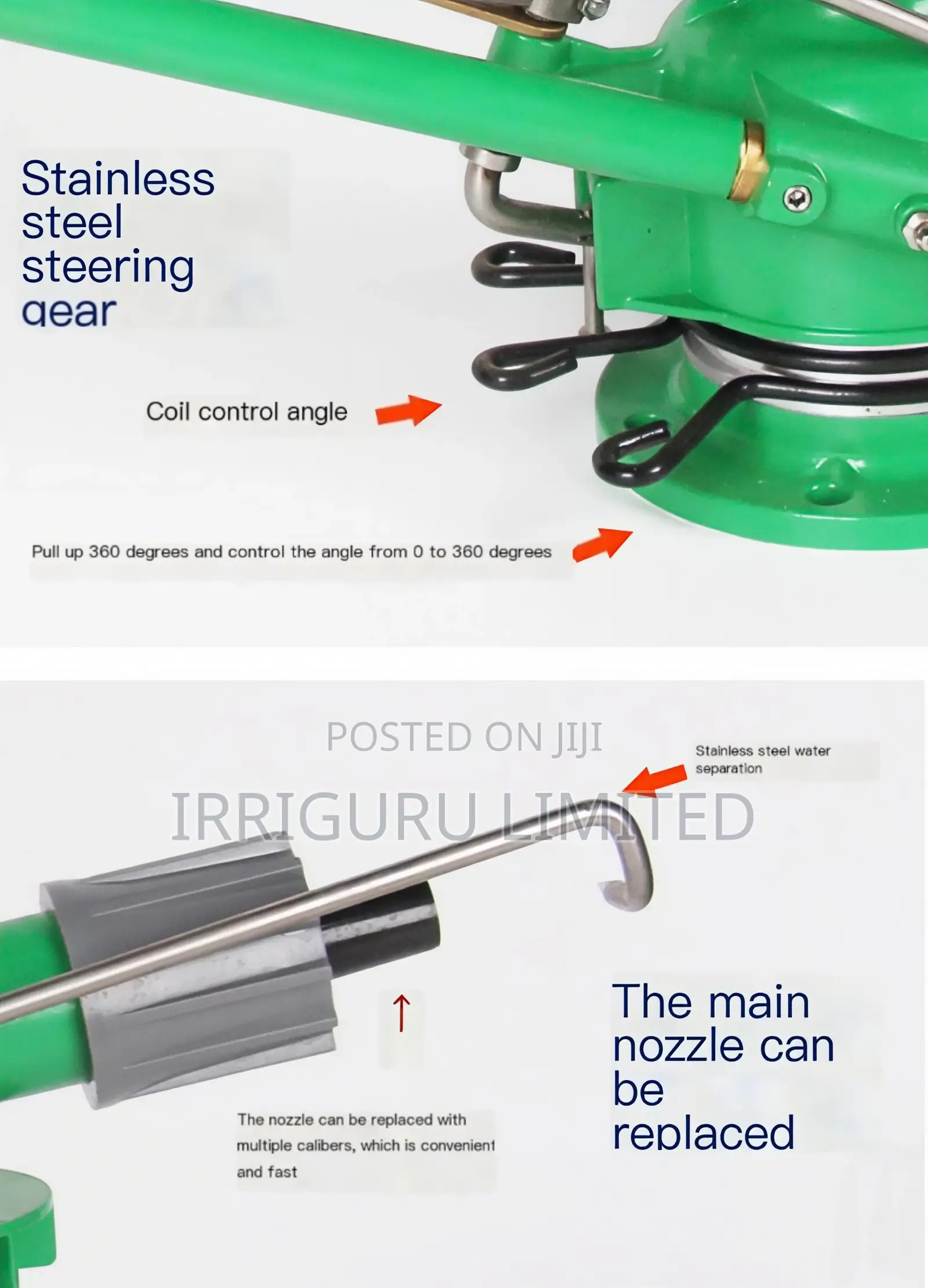 Large Flow Turbocharged Water Sprayertype 40 Metal Sprinkler