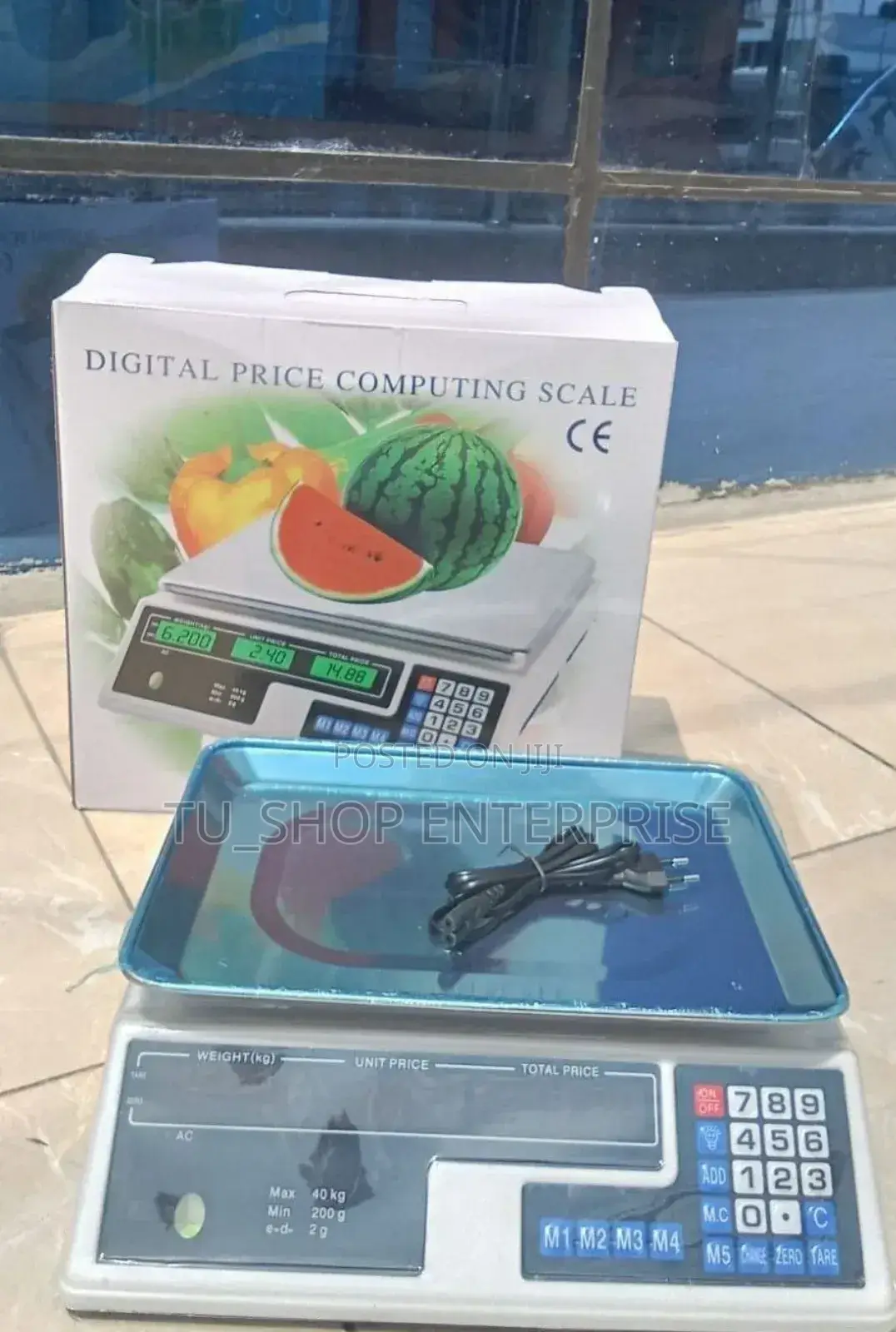 Scale! Acs 40kg Armless Digital Computing Scale
