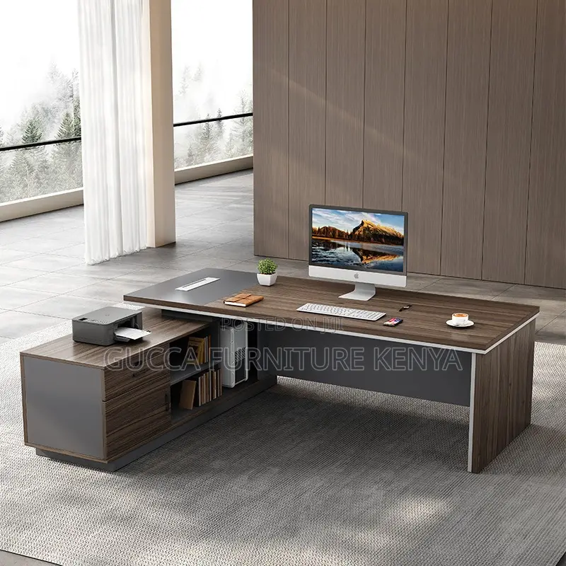 Office Desk: L-Fashion Manager Office Boss Table-1800mm