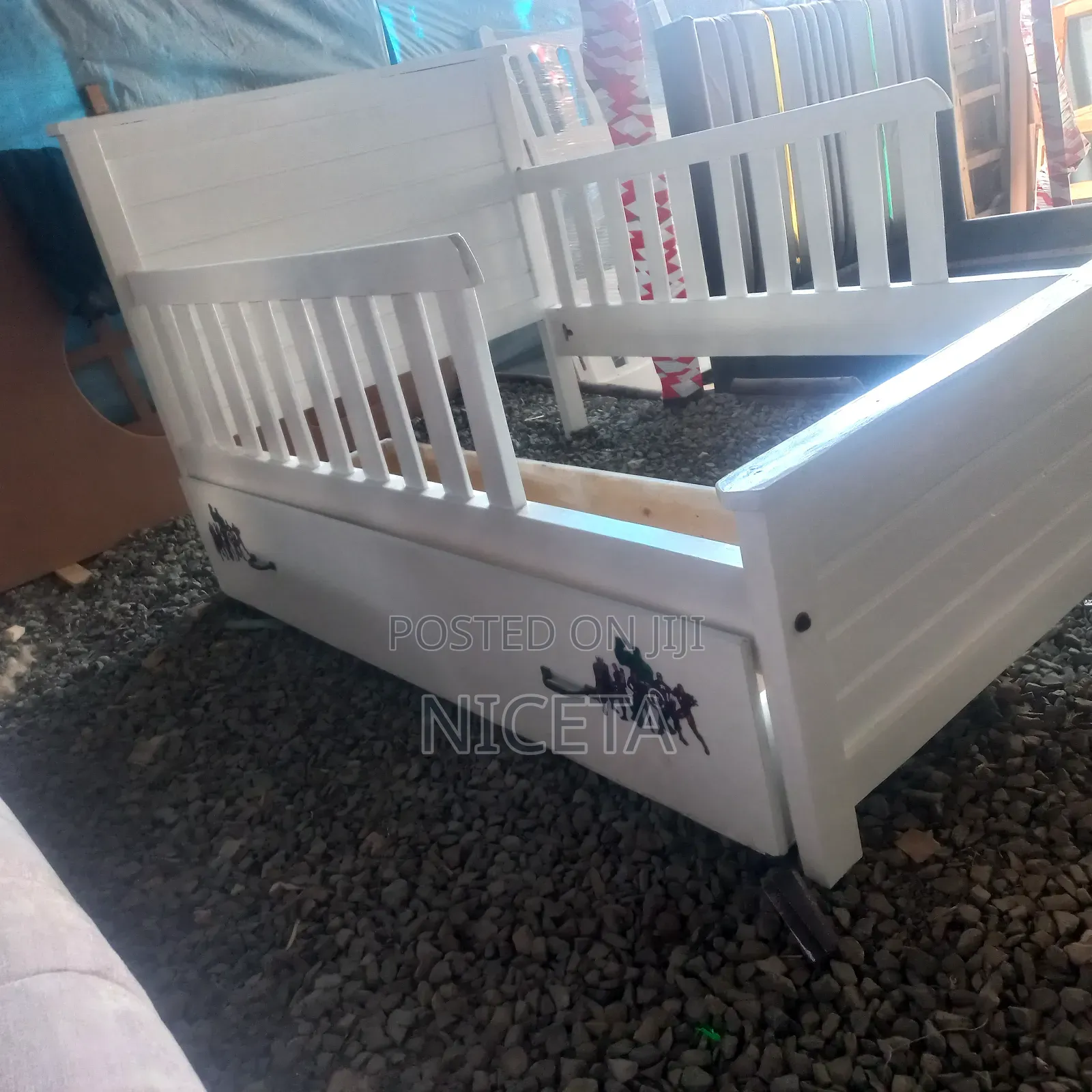 Kids Bed With Fence 4by6