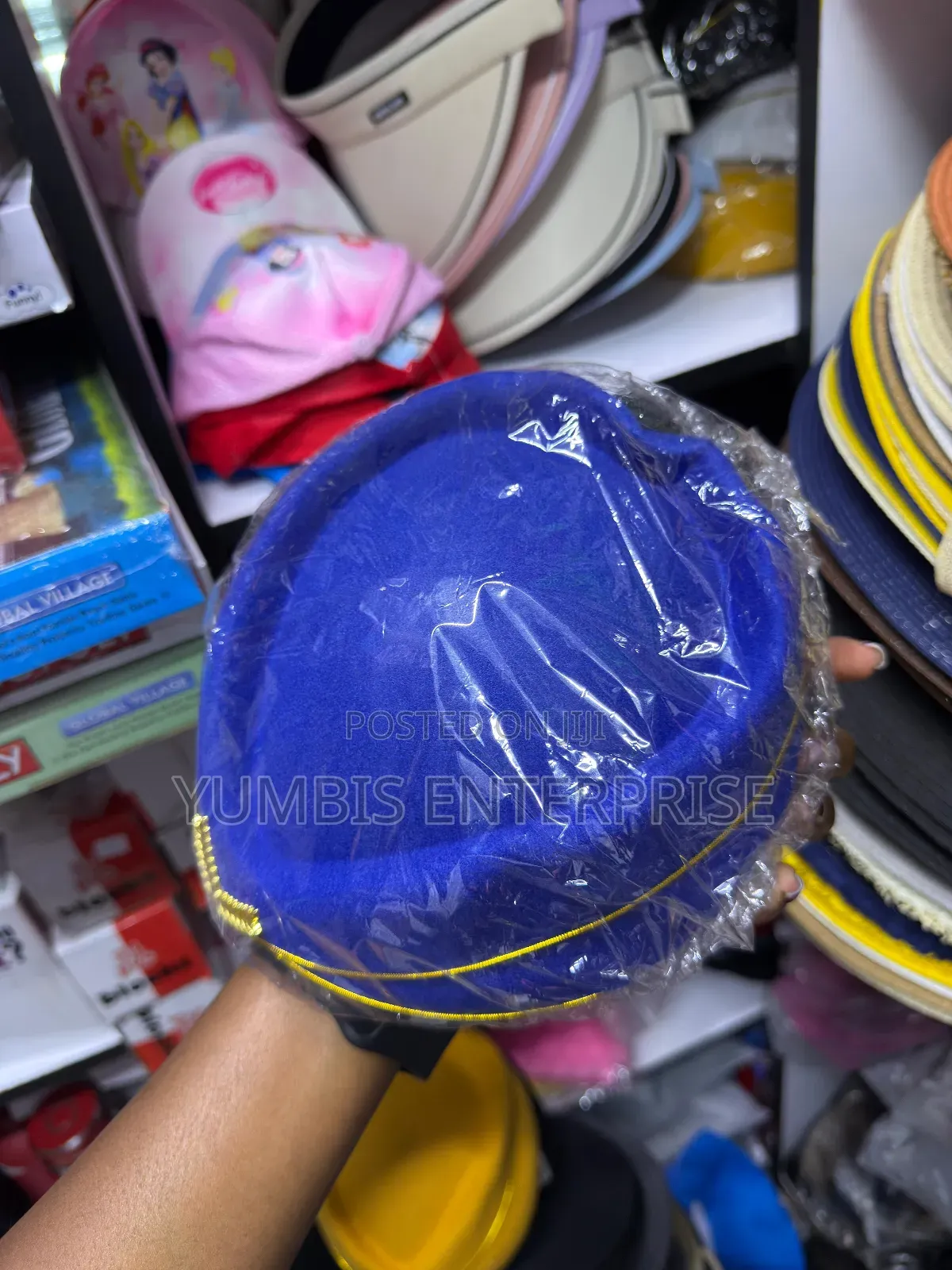 Royal Blue Hostess Stewardess Hats