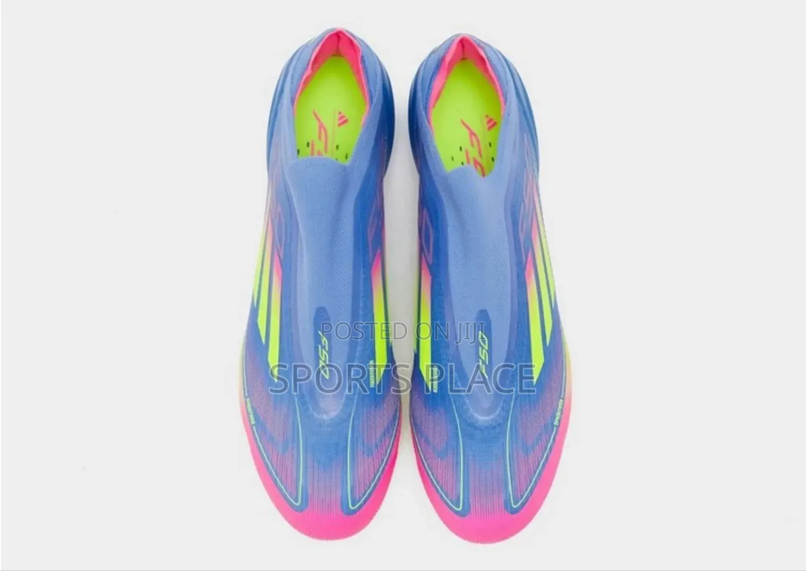 Blue Fusion, Lucid Lemon and Lucid Pink F 50 Football Boots