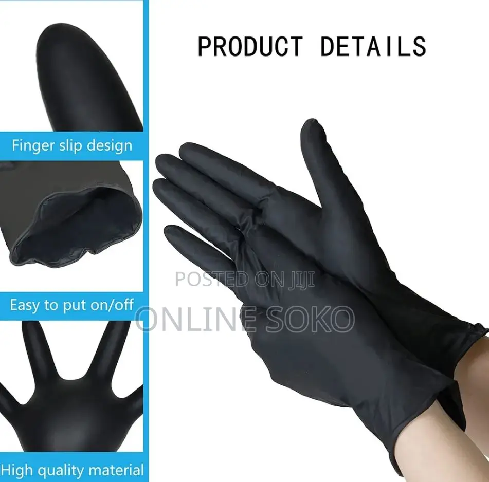 Multipurpose Powder Free Disposable Vinyl Gloves - 100 Pcs