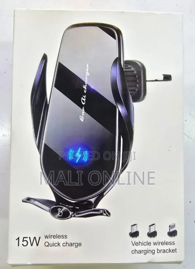 2-in-1 Car Phone Holder 15w Wireless Fast Charger