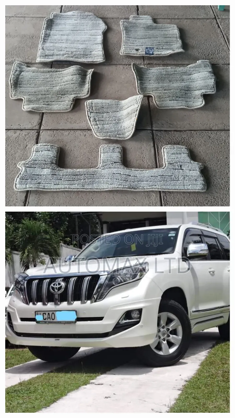 7 Seater Beige Floor Mats for Toyota Land Cruiser Prado J150