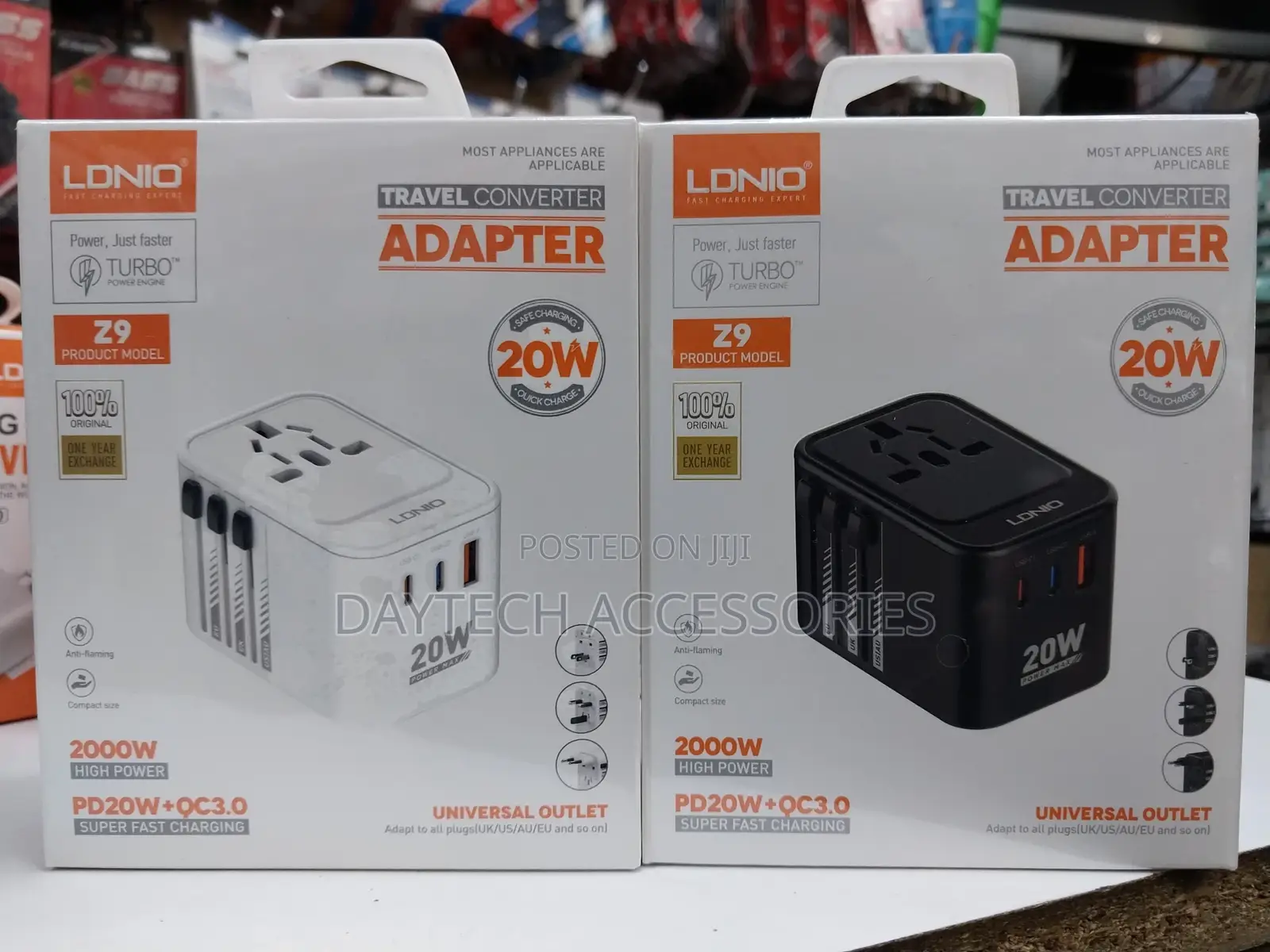 Travel Adapter Ldnio Z9 Universal Us/Uk/Eu/Au Sockets 20w