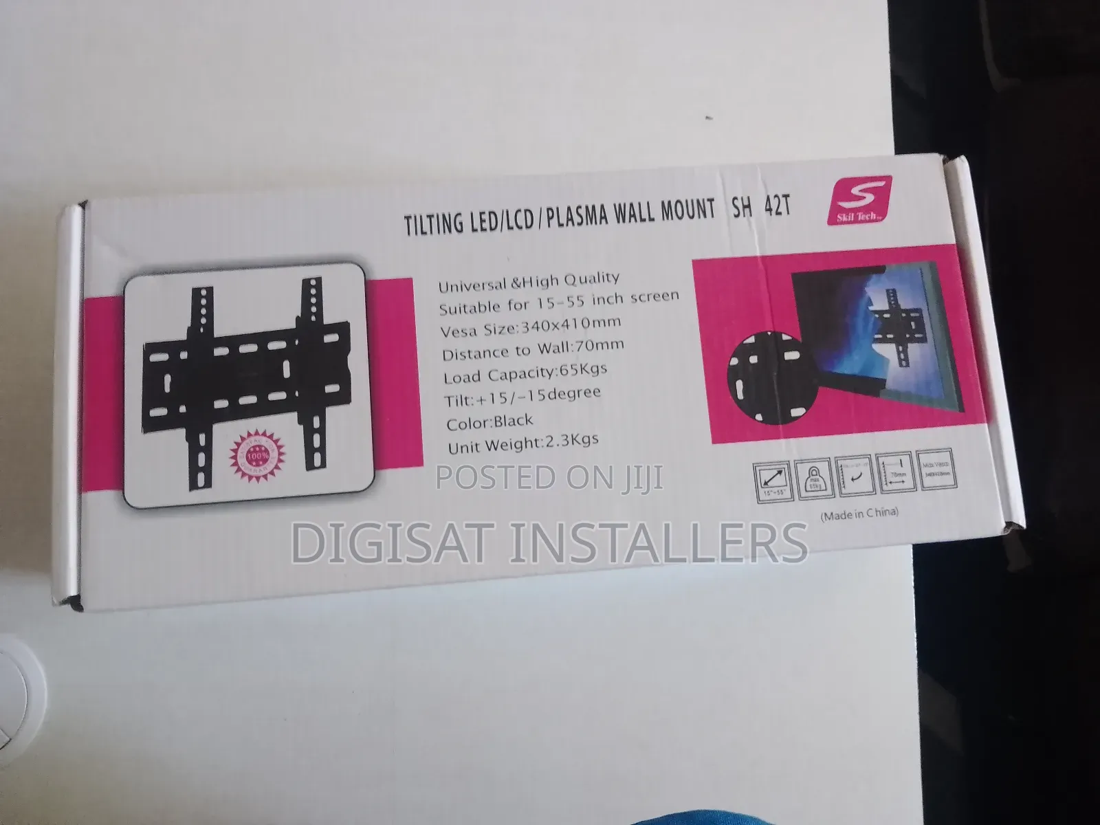 Tilt Wall Mount Bracket for Upto 55" Inches Tv