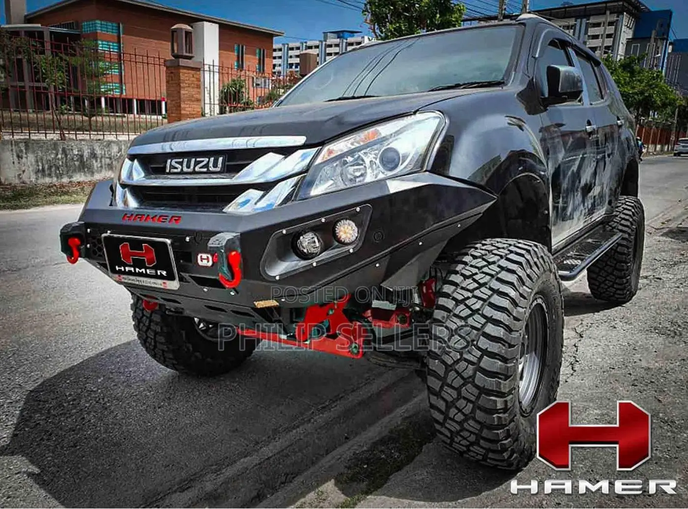 Hamer King Series Bull Bar Is a Bumper Replacement Bull Bar
