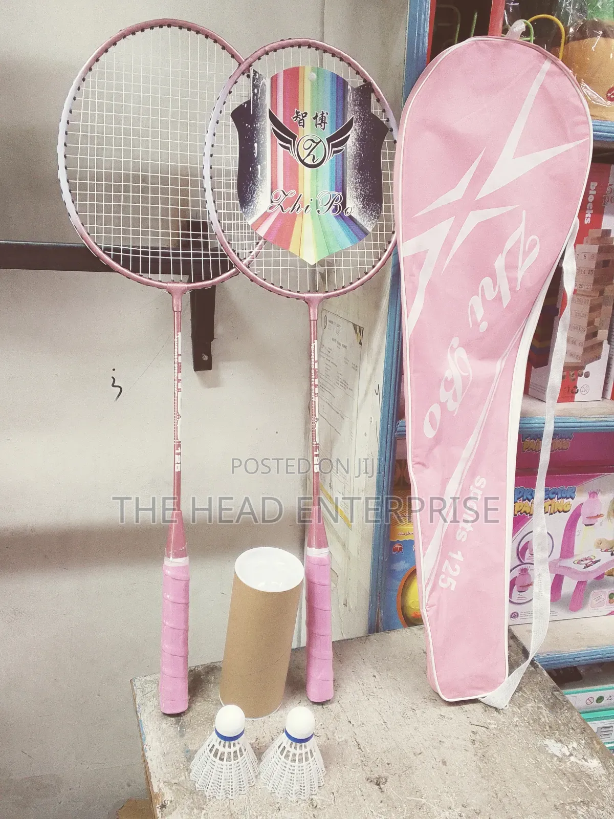 Badminton Racket Pink for Girls With 3 Set Balls