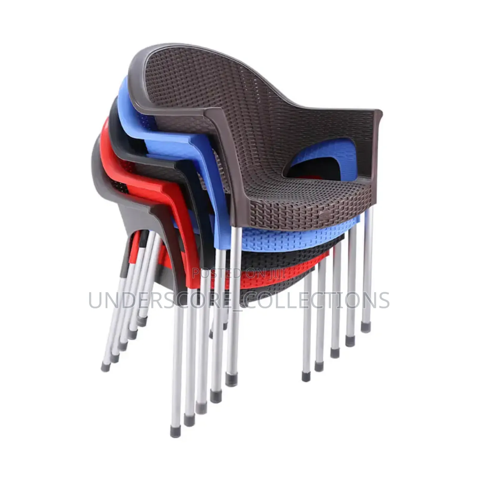 Stackable Cafeteria Chairs With Aluminum Legs