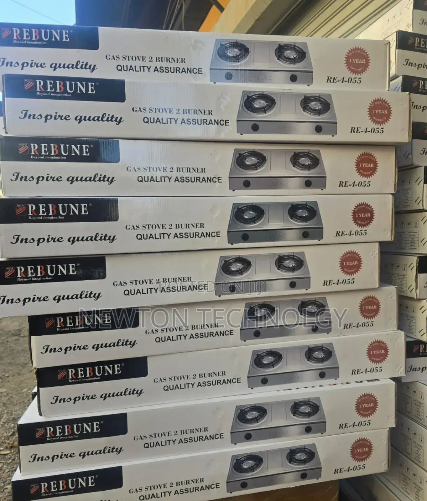 2 Burner Gas Stove Rebuna Cooker