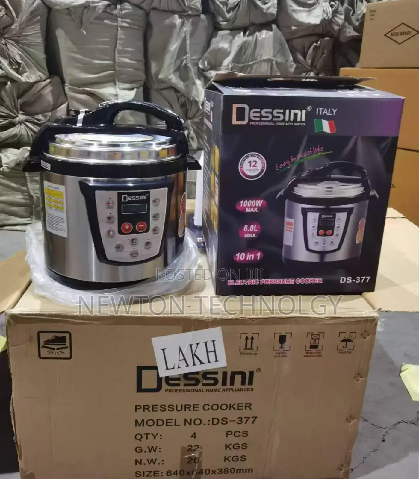 6 Litre Dessini Electric Pressure Cooker