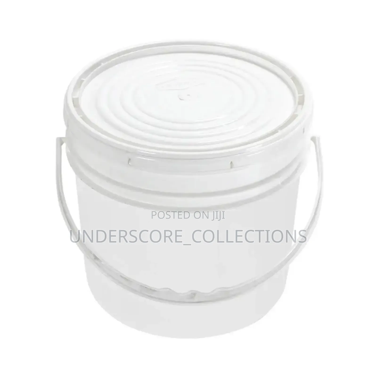 5ltr White Bucket With Lid