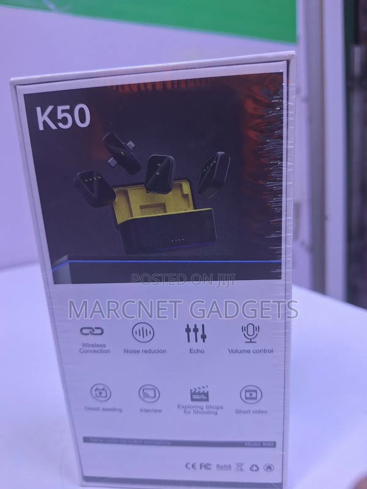 K50 Wireless Collar Microphone With Noise Cancellation