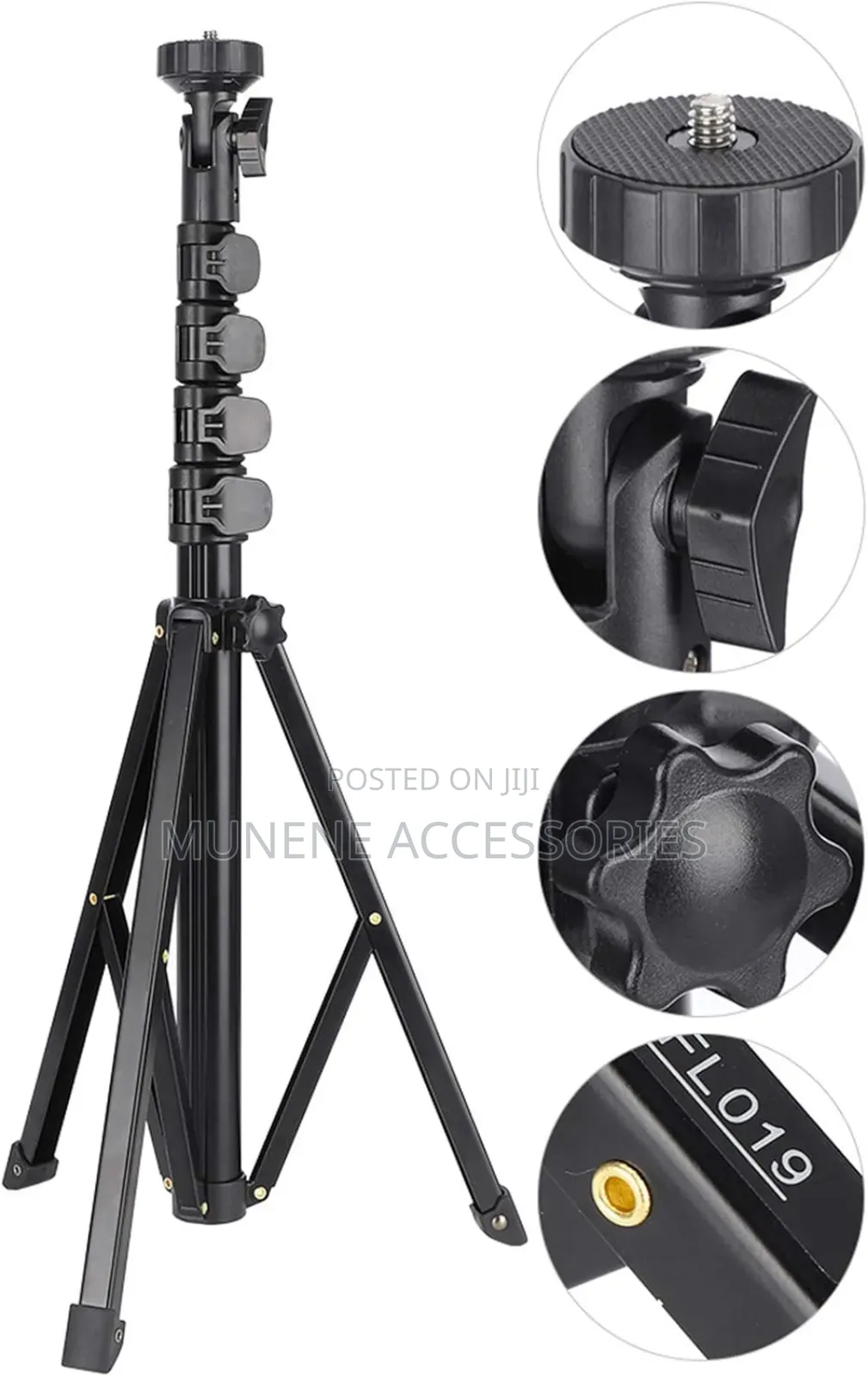 1.6m Alum Mobilephone Adjust Holder Photography Tripod Stand