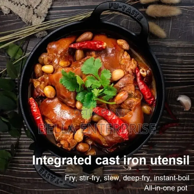 Gas Cooker/Induction Cookware Cast Iron Frying Pan