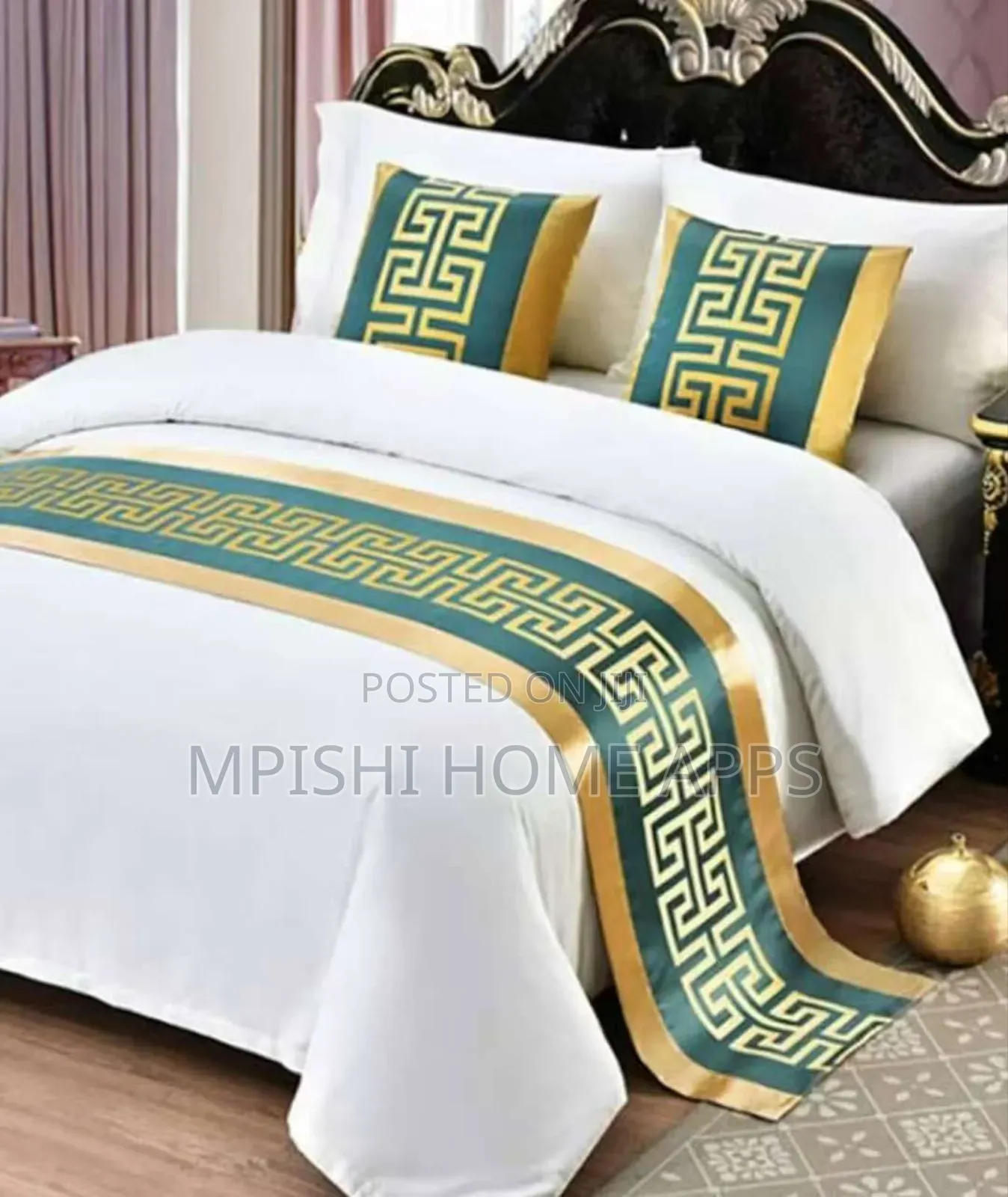 Bed Runner With Pillow Case Set
