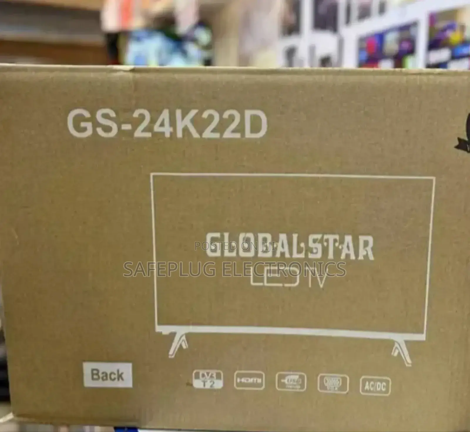 Television Globalstar 24" Ac/Dc Led ,Inbuilt Decorder; New