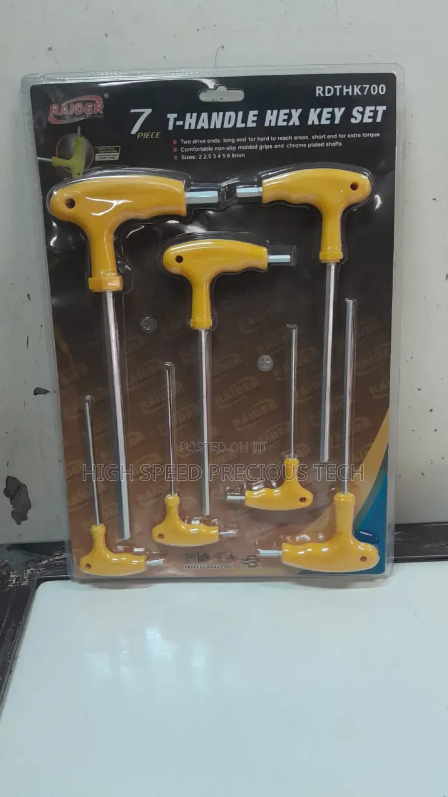 Allan Key Hex Set 7pcs T-Handle