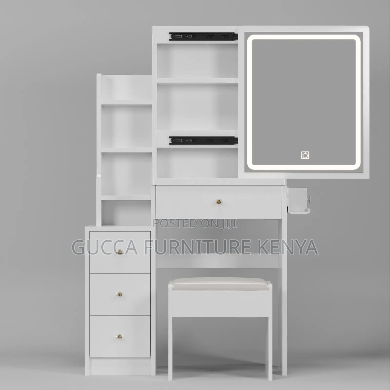 Dressers: Small Vanity Desk With Mirror and Lights