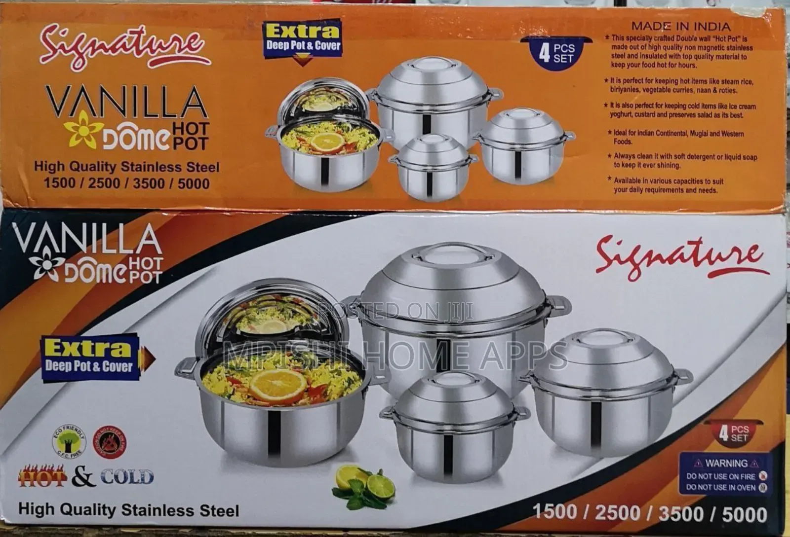 4 PCS Vanilla Hotpots