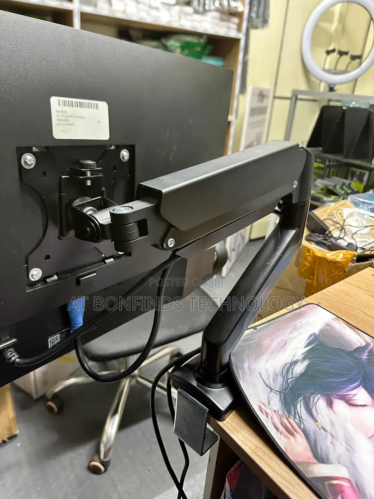 Ergonomic Single Arm Monitor Stand
