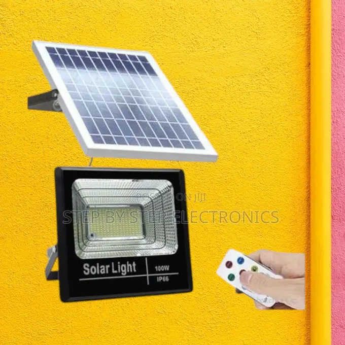 Dusk to Dawn 100 Watts Remote Control Led Solar Flood Light