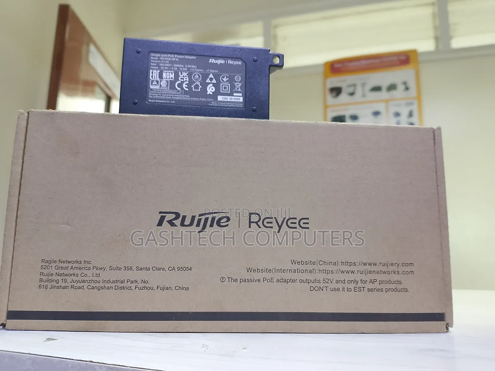 Brand New Ruijie 52v Poe Adapter