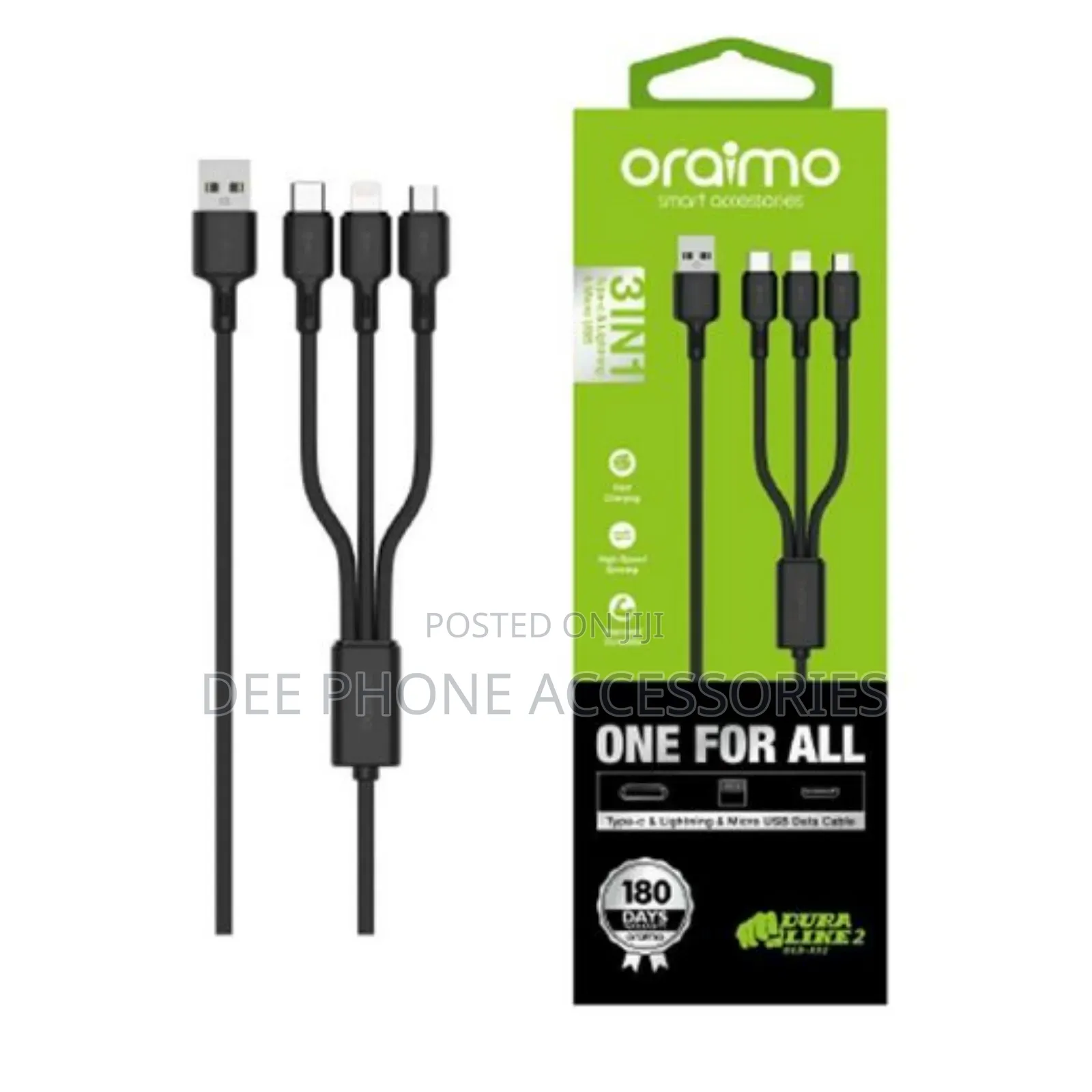 Oraimo 3 in 1 Super Fast Cable