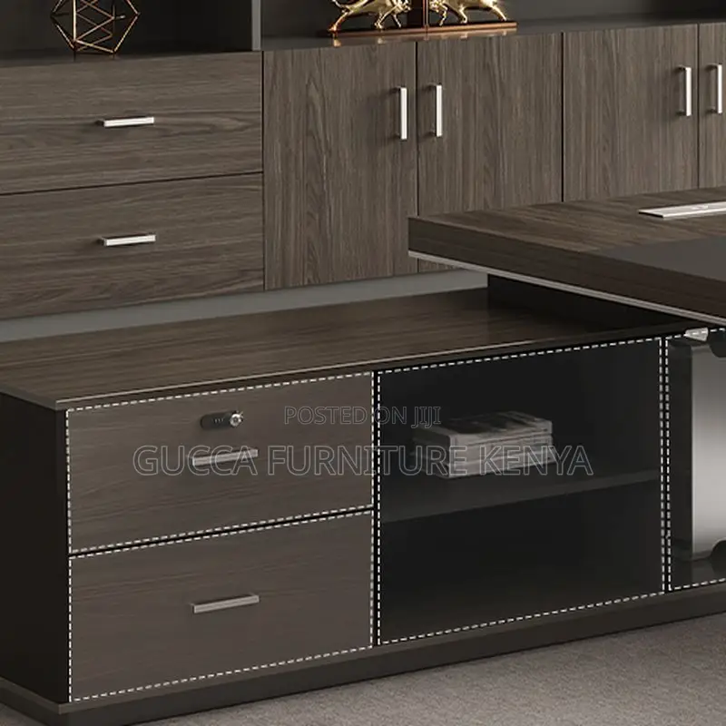 Office Desk:1.8 Meters Modular Executive L-Desk Luxury Table