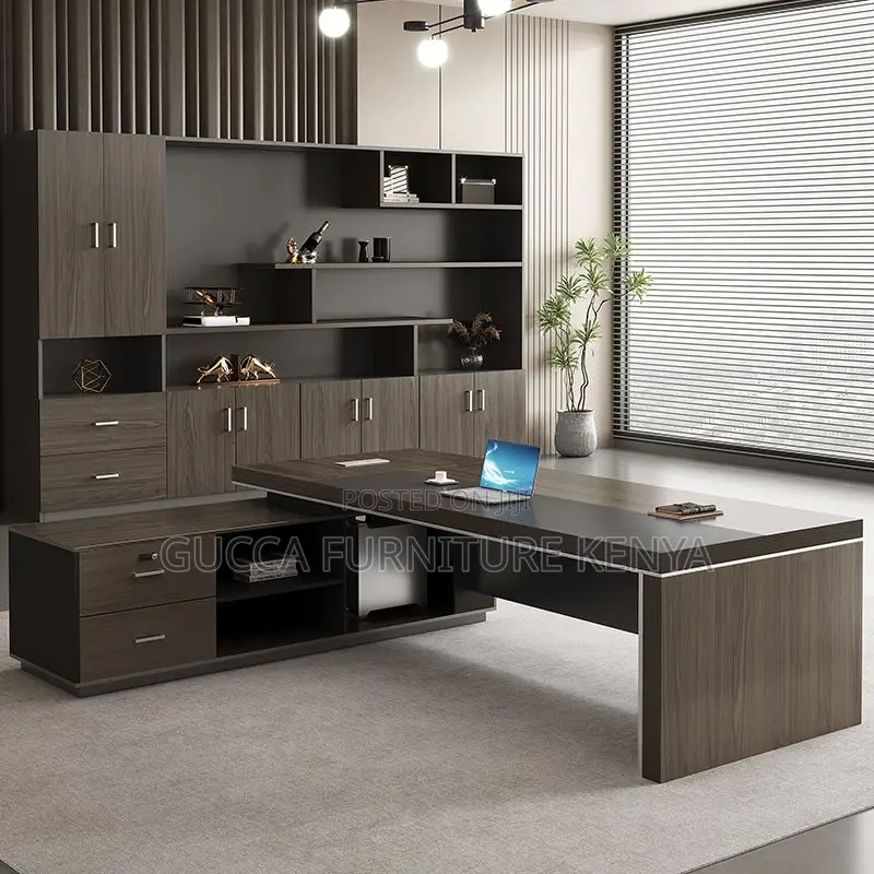 Office Desk:1.8 Meters Modular Executive L-Desk Luxury Table