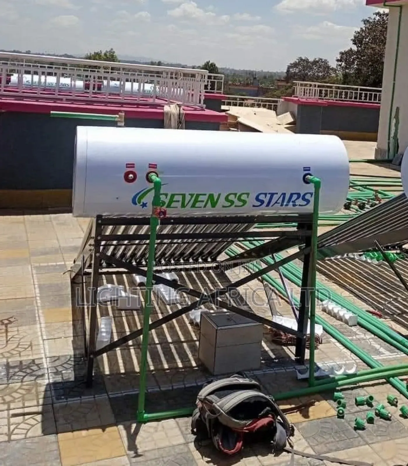 300 Litres Stainless Non Pressure Vacuum Tube Water Heater