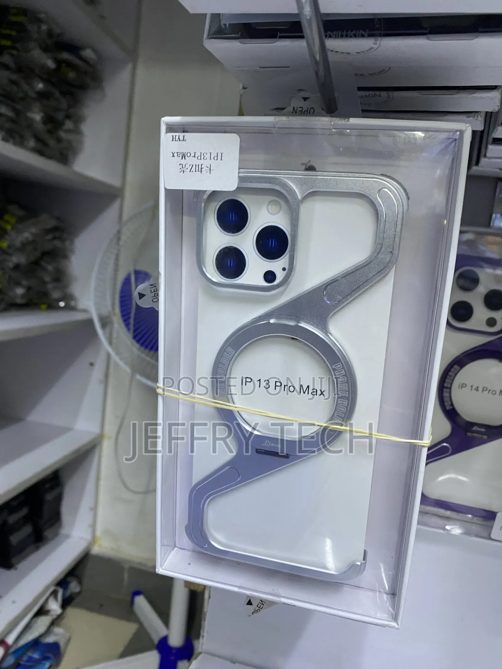 Oatsbasf Z iPhone 13 Pro Max 360° Ring Stand Framless Case