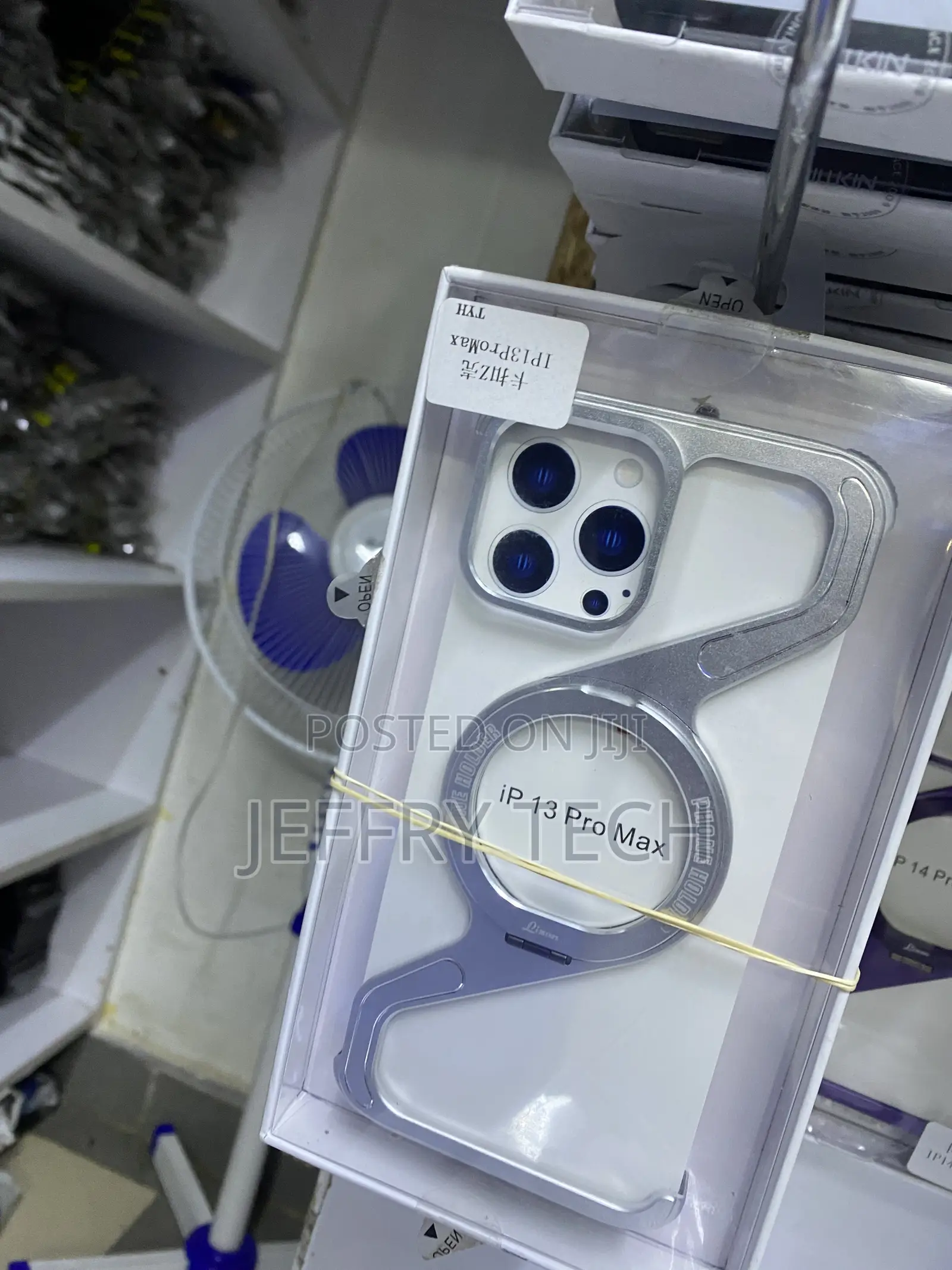 Oatsbasf Z iPhone 13 Pro Max 360° Ring Stand Framless Case