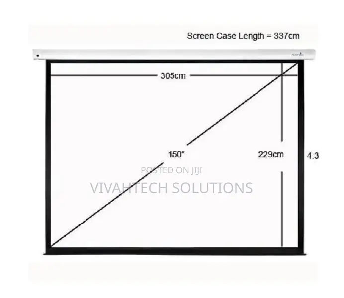 Lw Manual Projector Screen 200cm by 200cm