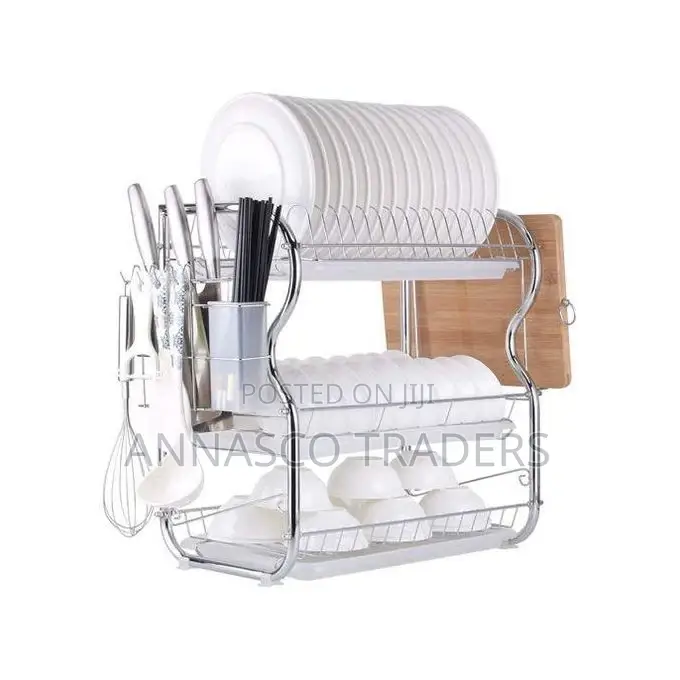 3 Layer Stainless Steel Dish Rack Drainer