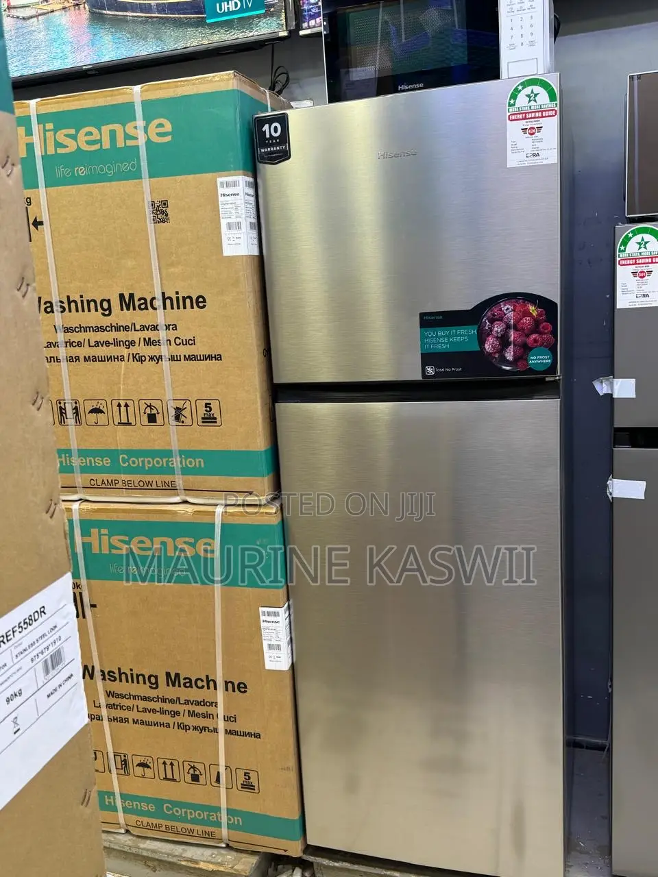Hisense Double Door No Frost Fridge 320l Ref320dr