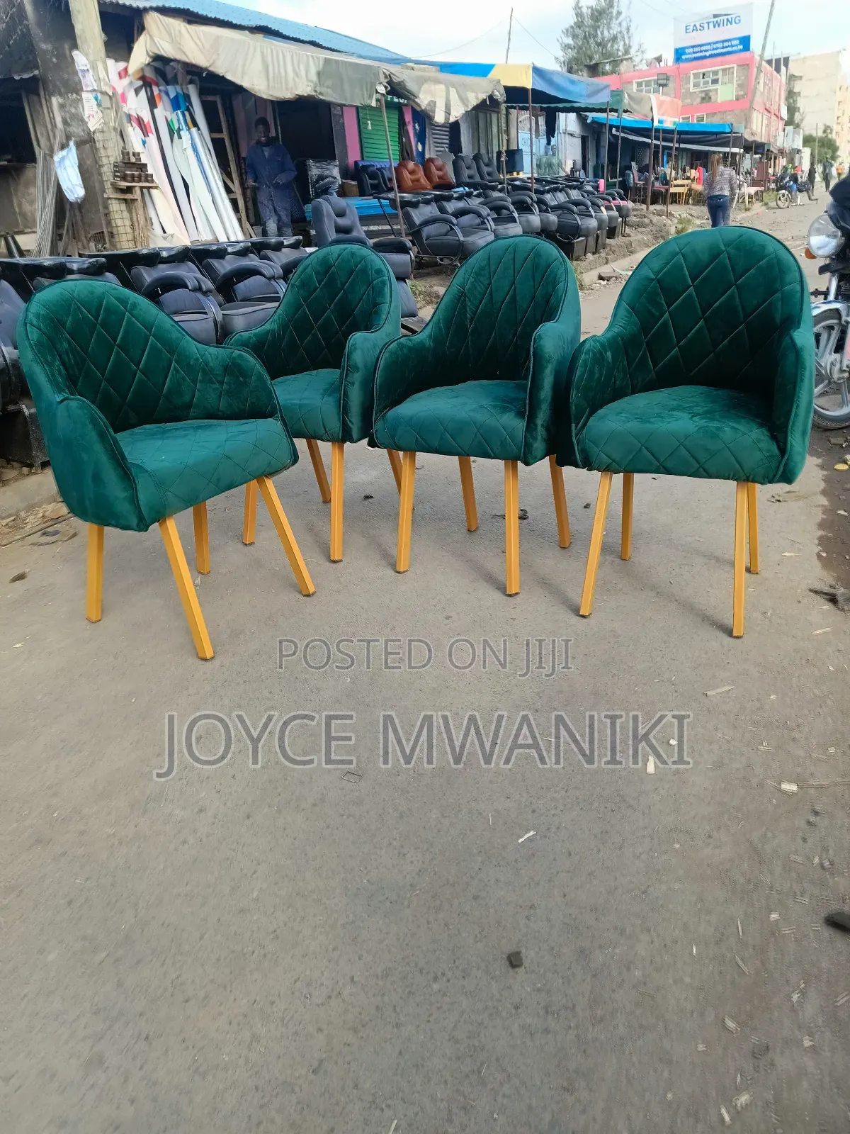 Restaurant Seats or Manicure Seats, Emarld Green 