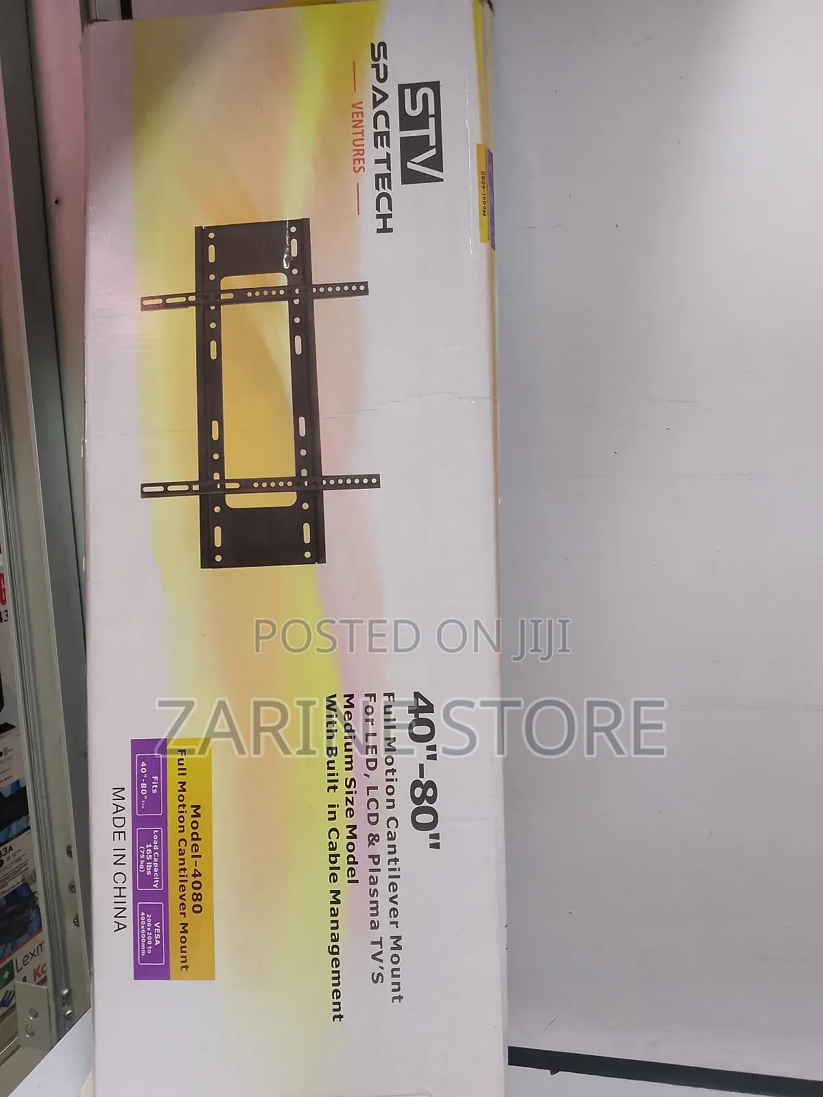 40" to 80" Flat Tv Wall Mount for Led, Lcd, Plasma Tv