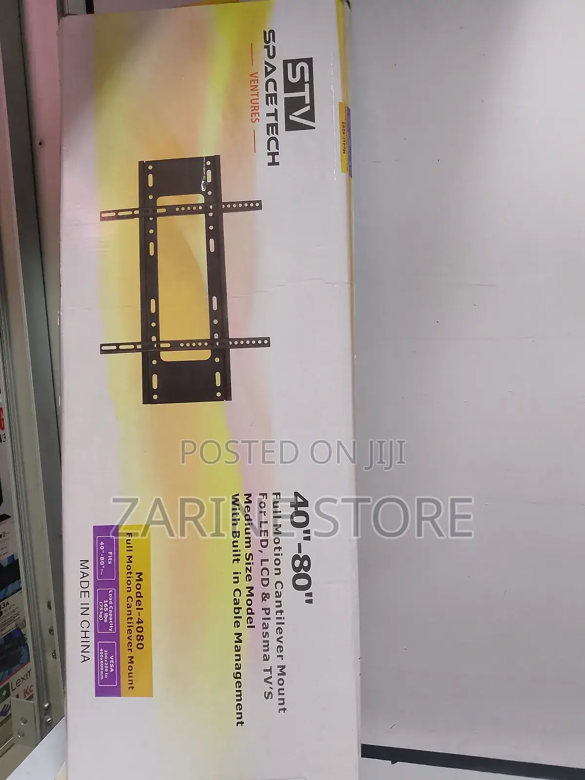40" to 80" Flat TV Wall Mount for Led, LCD, Plasma TV