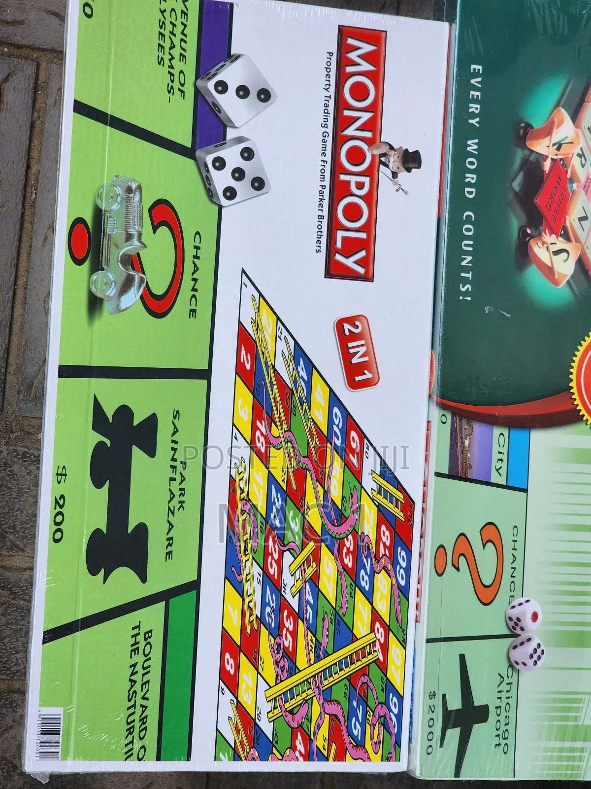 Monopoly 2 in 1 Snake and Ladders
