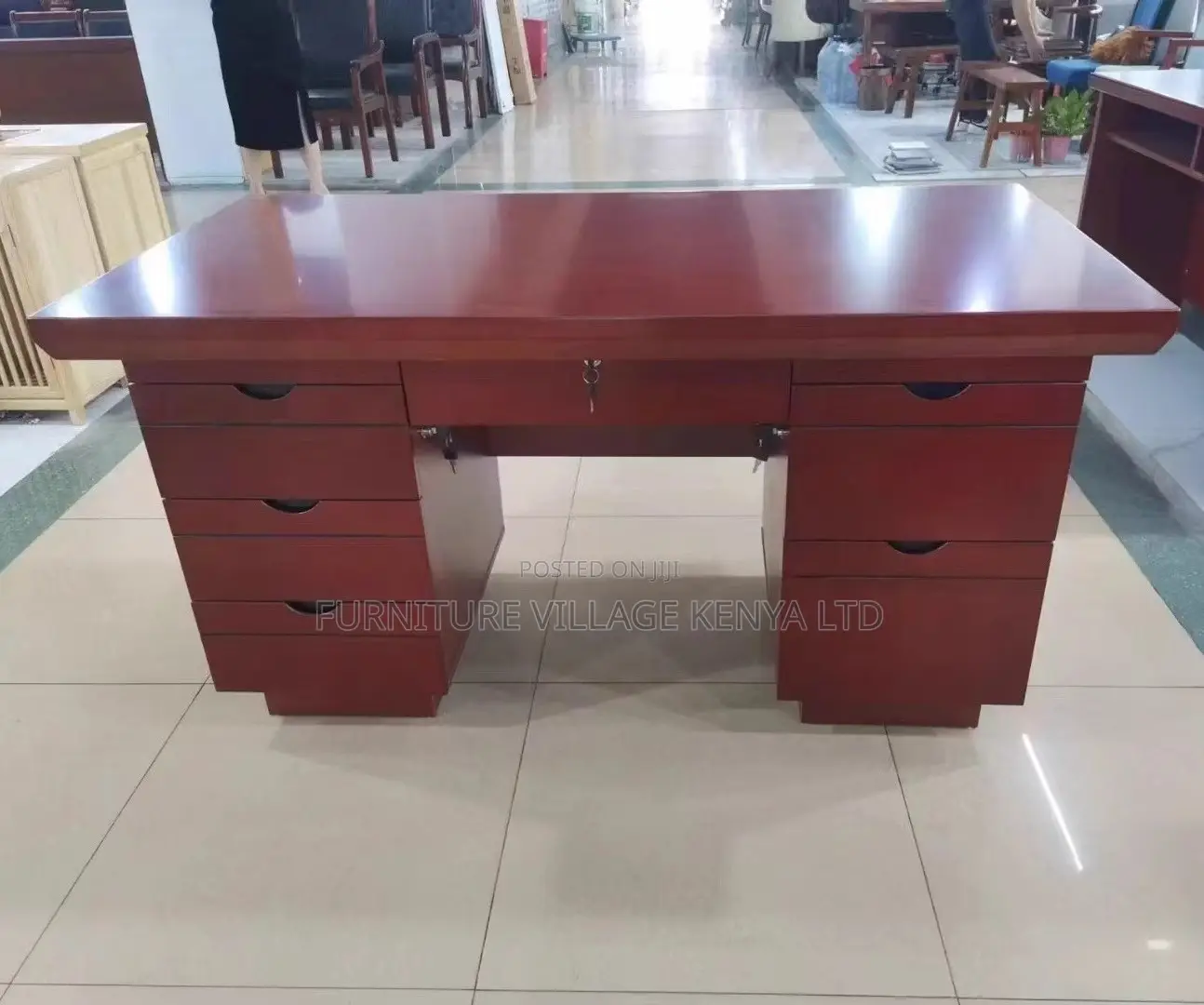 Office Desk:140cm Clean-Line Computer Table for Staff Office