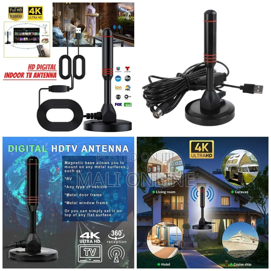 Digital Hd Tv Antena Indoor 4k Ultra Hdtv Signal Amplifier