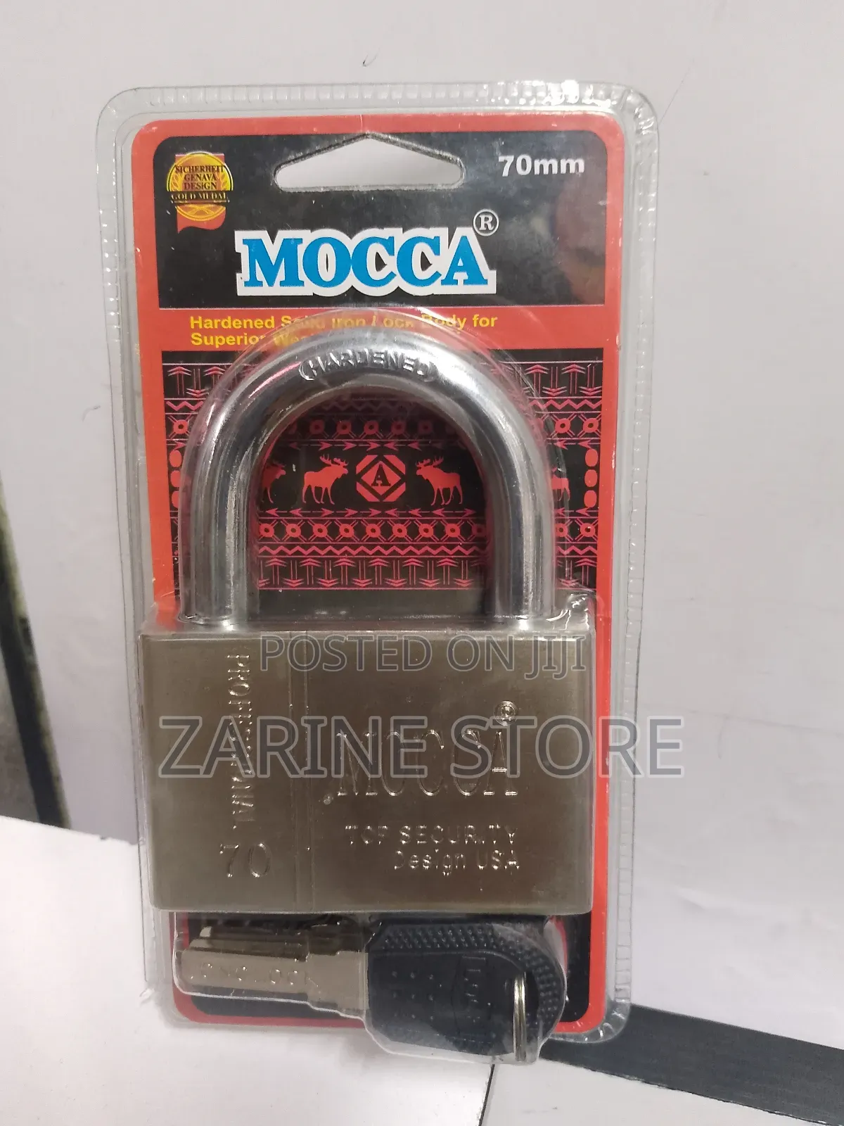 70mm Mocca 4 Keys Padlock for Commercial and Residential Use