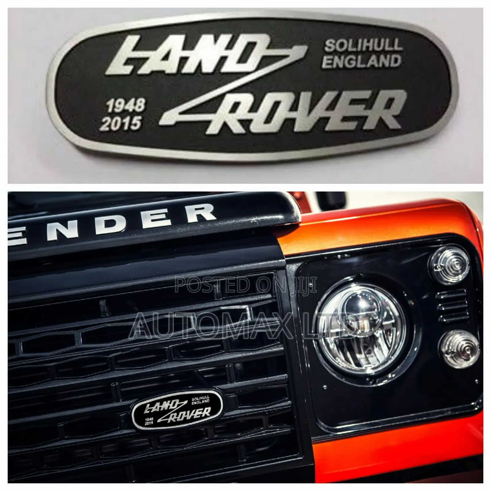 Classic "Land Rover Solihull" Oval Grille Badge - Defender,